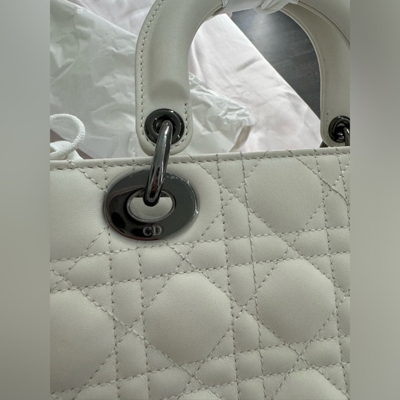 Lady dior Small with gunmetal hardware - Picture 4 of 12